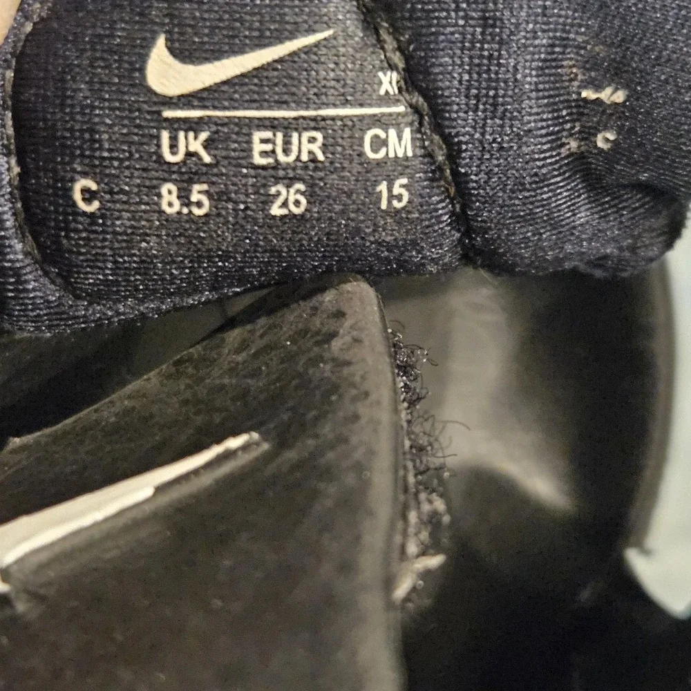 Nike Sunray Protect‎ 3 Toddler Sandals Size 9.5C Black White Hook Loop